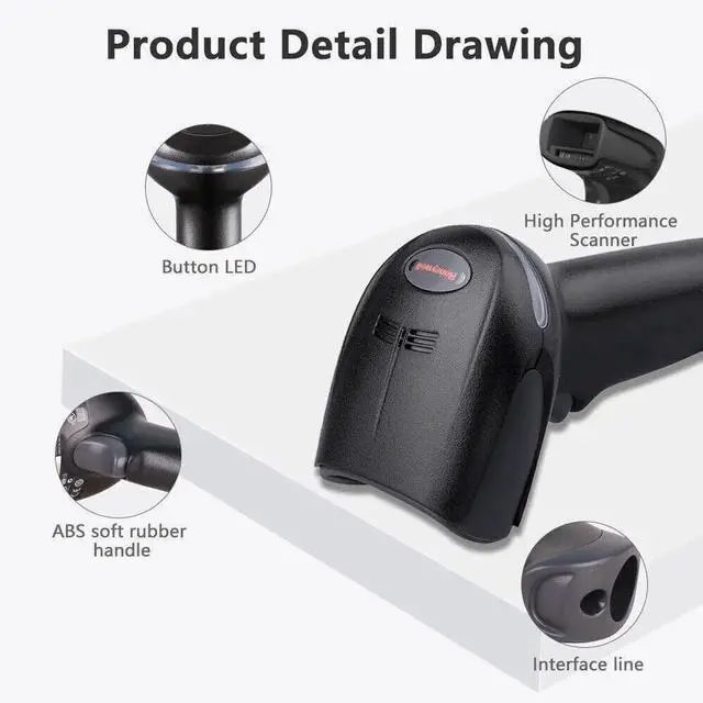 Alt view image 2 of 7 - Xenon 1900GHD-2USB 1D 2D Handheld Barco de Reader W/ USB Cable