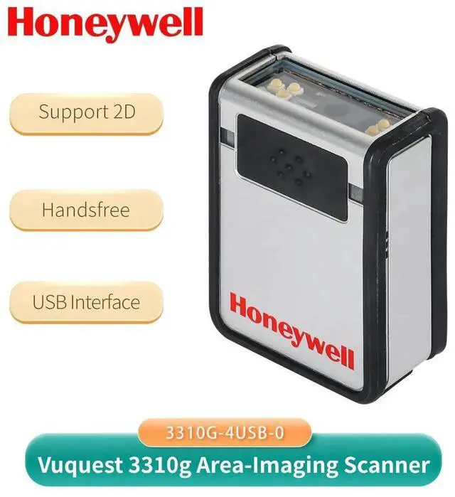 Alt view image 2 of 7 - Honeywe,ll Vuquest 3310G-4USB-0 Hands-Free 2D Barco,de Scann,er Reader w/ USB Cable