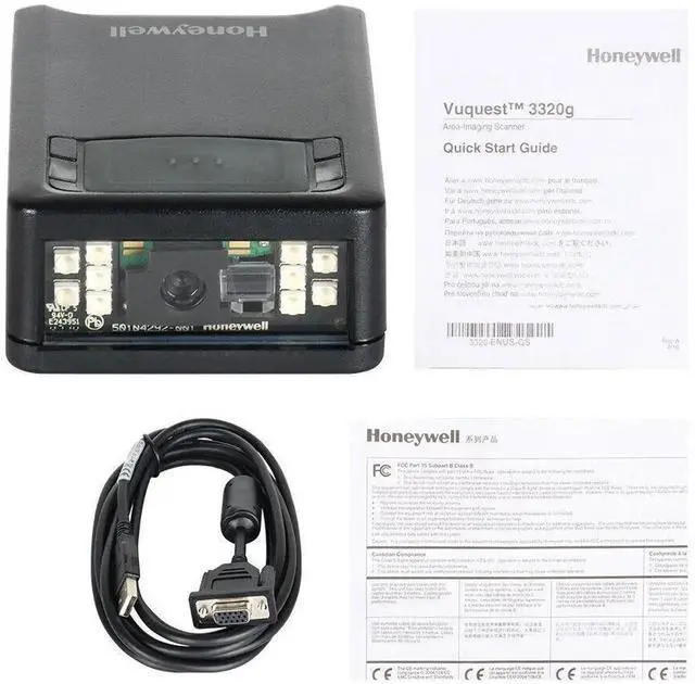 Alt view image 2 of 6 - Vuquest 3320G-2USB-0-N 1D 2D PDF QR Barco de Reader + USB Cable