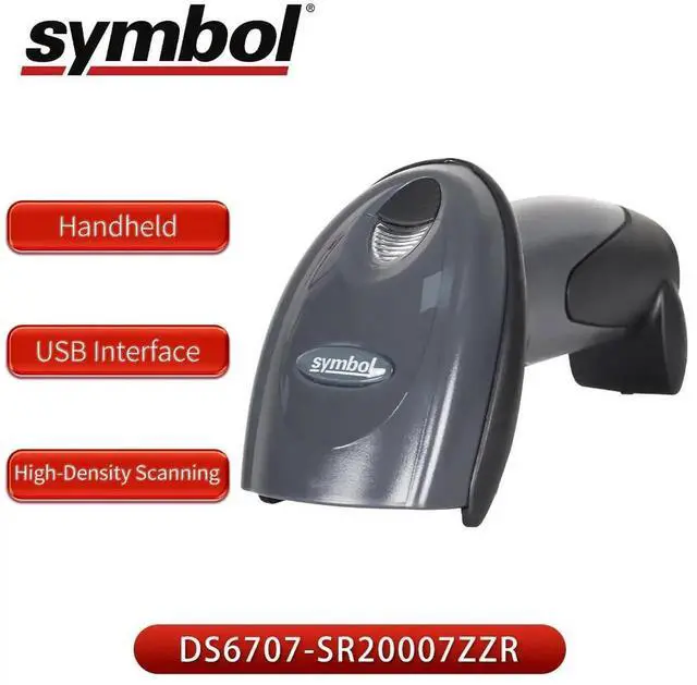 Alt view image 4 of 7 - 2pcs Symb,ol Zebr,a Motoro,la DS6707-SR20007ZZR 1D 2D Barco,de POS Scann,er with USB Cable