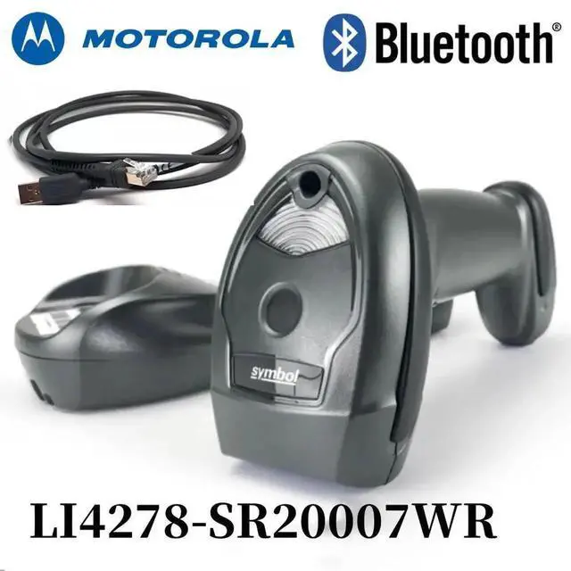 Alt view image 6 of 7 - Motoro,la LI4278-SR20007WR Bluetooth Wireless 1D Barco,de Scann,er w Cable & Cradle