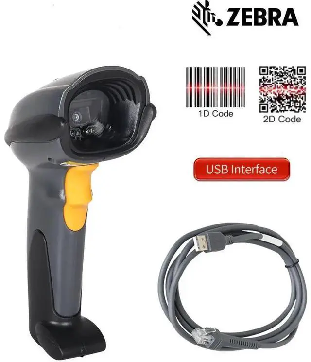 Main image of 2pcs Symb,ol Zebr,a Motoro,la DS6707-SR20007ZZR 1D 2D PDF Barco,de Scann,er with USB Cable