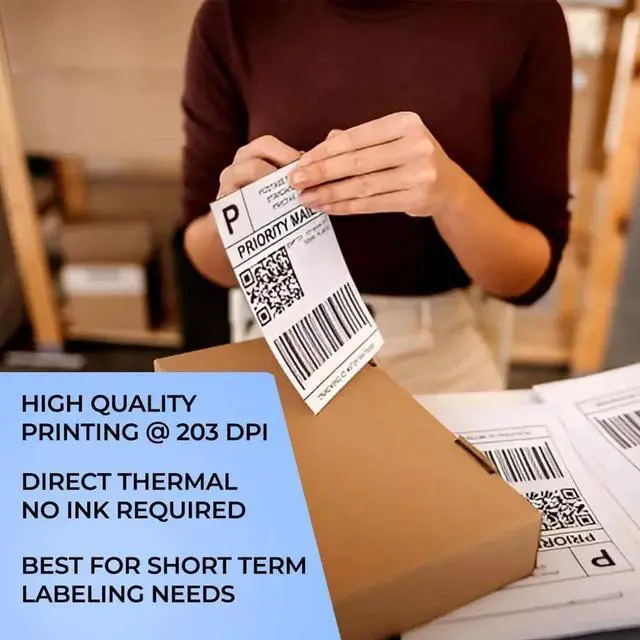 Alt view image 6 of 6 - Ze bra GX420D Thermal Label Printer - Complete Bundle Includes Ze bra Label Printer GX420D Direct Thermal Receipt Bar code Printer and Microfiber Cleaning Cloth