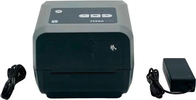 Alt view image 2 of 7 - Ze bra ZD420 Thermal Transfer Bar code Label Printer USB BT WiFi 300 dpi ZD42043-C01W018N 1 Year Warranty, Bundle with AC Adapter