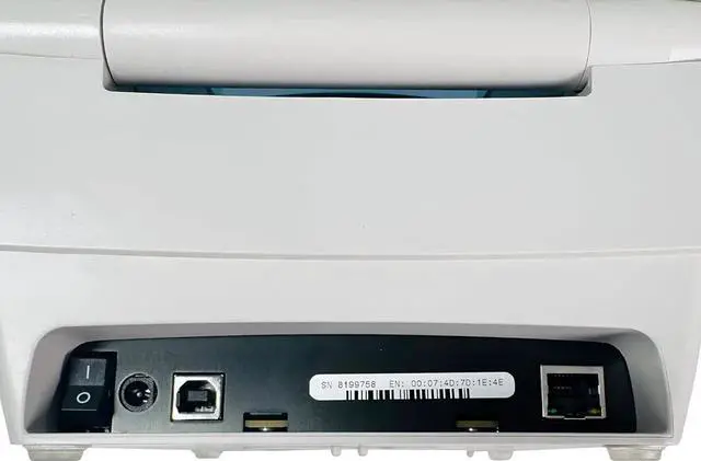 Alt view image 6 of 6 - Ze bra GC420T Thermal Transfer Bar code Shipping Label Printer Ethernet USB GC420-100410-000, Bundle with AC Adapter USB and Ethernet Cable