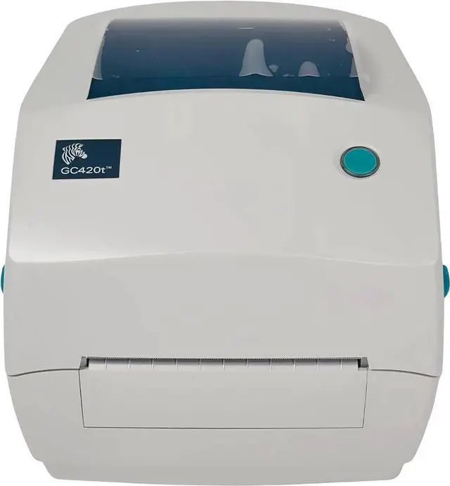 Main image of Ze bra GC420T Thermal Transfer Bar code Shipping Label Printer Ethernet USB GC420-100410-000, Bundle with AC Adapter USB and Ethernet Cable