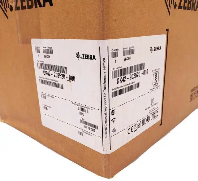 Alt view image 5 of 6 - Ze,bra GK420d Thermal 4 Label Printer USB, Wireless, Bluetooth - GK42-202520-000