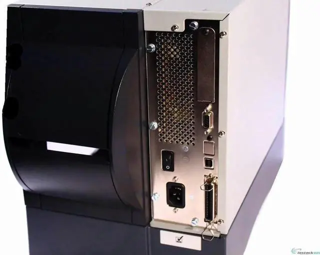 Alt view image 2 of 3 - Ze bra ZM400 ZM4G1-2001-4000T Thermal Transfer Bar code Label Printer Parallel USB Peeler Rewinder 203DPI