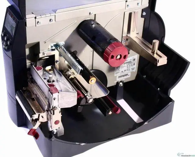 Alt view image 3 of 3 - Ze bra ZM400 ZM4G1-2001-4000T Thermal Transfer Bar code Label Printer Parallel USB Peeler Rewinder 203DPI