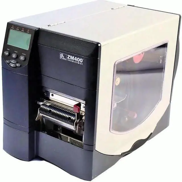 Main image of Ze bra ZM400 ZM4G1-2001-4000T Thermal Transfer Bar code Label Printer Parallel USB Peeler Rewinder 203DPI