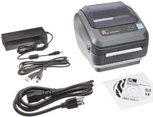 Main image of Ze bra GK420d Monochrome Desktop Direct Thermal Label Printer, 5 in/s Print Speed, 203 dpi Print Resolution, 4.09 Print