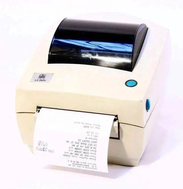 Main image of Ze bra UPS LP2844 Eltronic 120625-001 Direct Thermal Bar code Label Printer Parallel Serial USB 203DPI