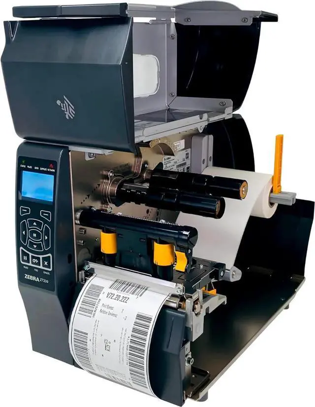 Alt view image 2 of 7 - Ze bra ZT230 Industrial Thermal Transfer Bar code Label Printer Wireless LAN USB ZT23042-T01200FZ, Bundle with Power Cord and USB Cable