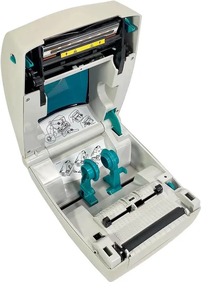 Alt view image 6 of 7 - Ze bra TLP 2844 Thermal Transfer Label Printer 2844-10300-0011 USB, Bundle with AC Adapter