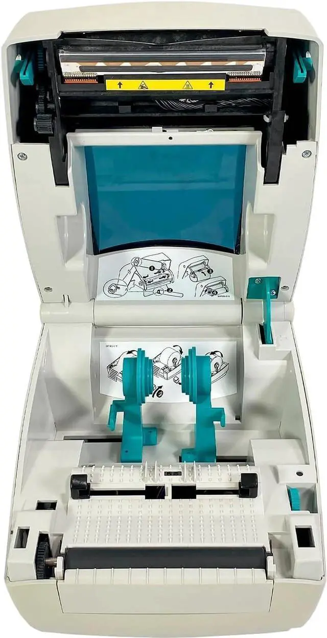 Alt view image 4 of 7 - Ze bra TLP 2844 Thermal Transfer Label Printer 2844-10300-0011 USB, Bundle with AC Adapter