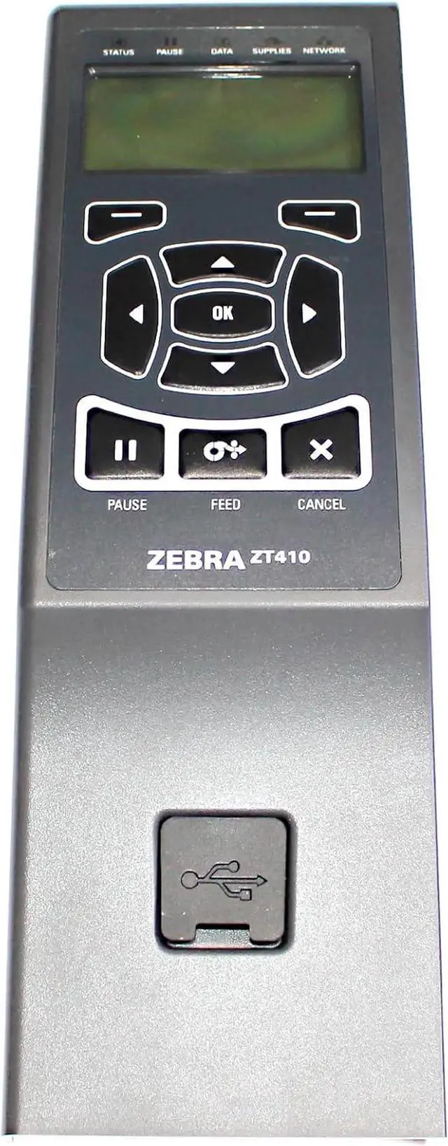 Main image of P1058930-001 Monochrome Control Panel for Ze bra ZT410 Thermal Label Printer 203dpi 300dpi 600dpi
