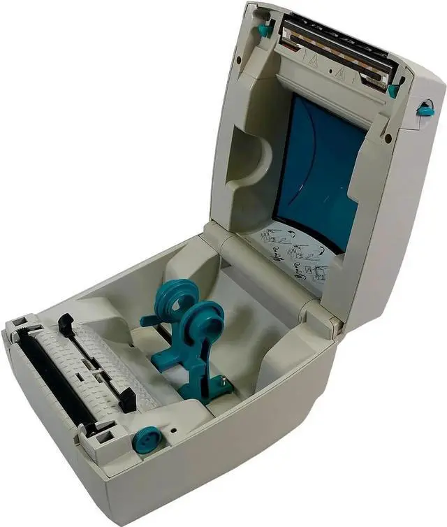 Alt view image 4 of 7 - Ze bra LP2844 Direct Thermal Label Bar code Printer USB Serial Parallel 2844-20300-0021, Bundlle with AC Adapter