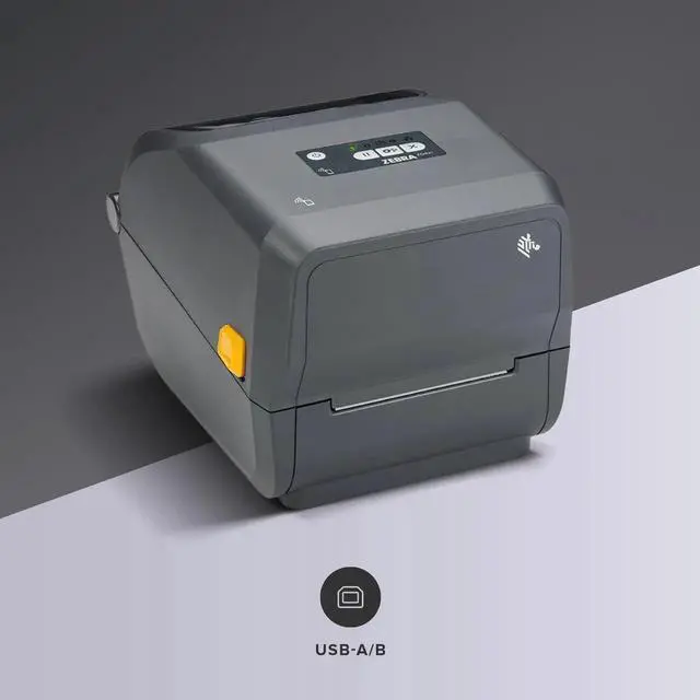 Alt view image 4 of 7 - Ze,bra ZD421 Thermal Transfer Desktop Printer 203 dpi 4 inch USB ZD4A042-301M00EZ