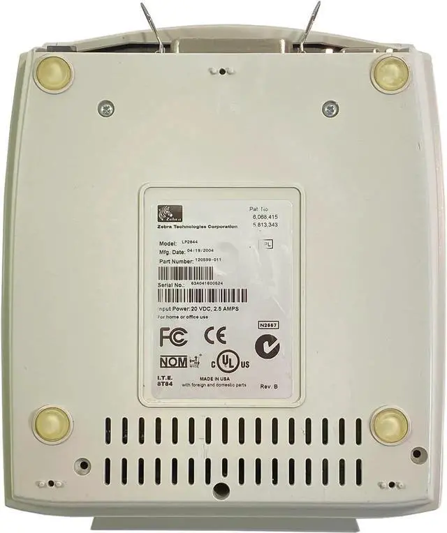 Alt view image 5 of 7 - Ze bra LP2844ps Direct Thermal Label Printer Dispenser USB 120599-011, Bundle with AC Adapter