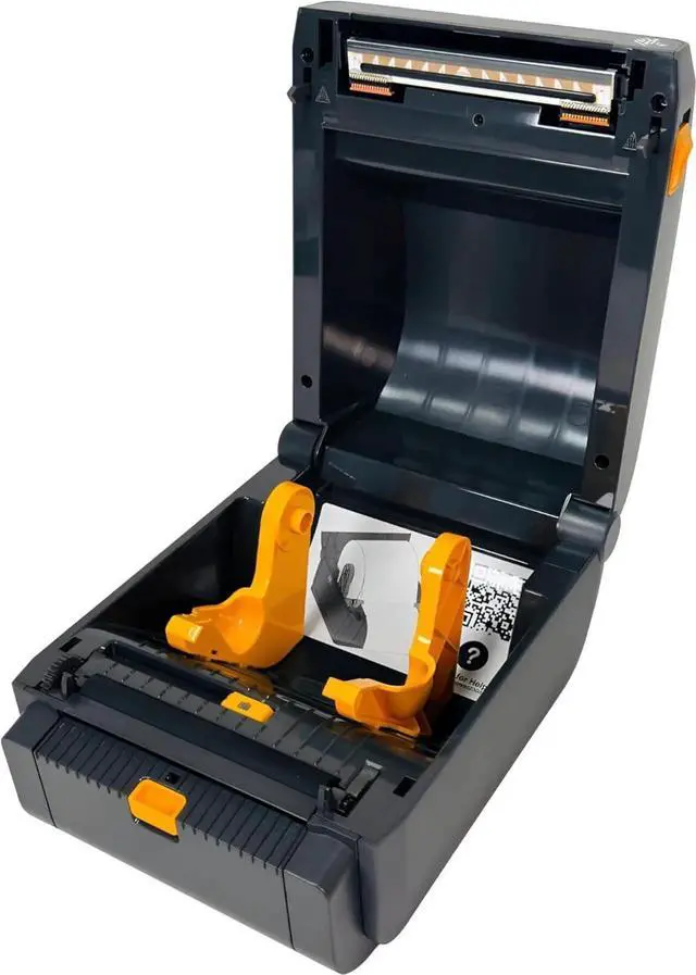 Alt view image 2 of 7 - Ze bra ZP230d (ZP450 Replacement) Direct Thermal Bar code Label Printer Dispenser USB, Bundle with Power Supply