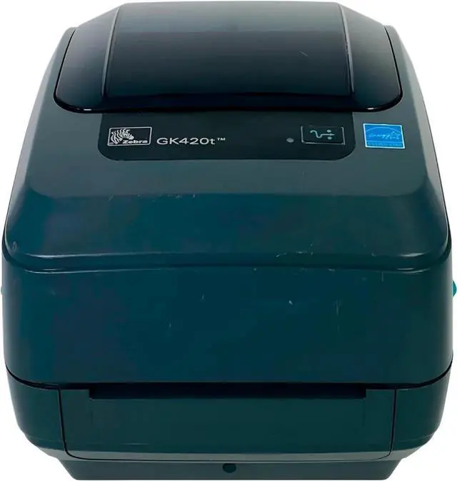 Alt view image 7 of 7 - Ze bra GK420T Thermal Transfer Bar code Label Printer USB Ethernet GK42-102220-000, Bundle with AC Adapter