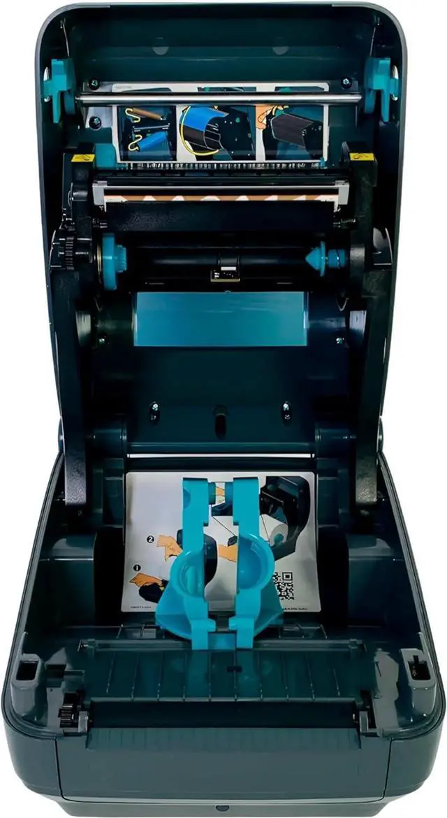 Alt view image 2 of 7 - Ze bra GK420T Thermal Transfer Bar code Label Printer USB Ethernet GK42-102220-000, Bundle with AC Adapter