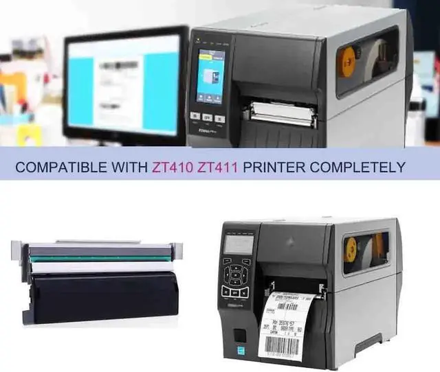 Alt view image 4 of 6 - Thermal Print Head for Ze bra ZT410 ZT411 203DPI Label Printer P1058930-009 Bar code Printhead