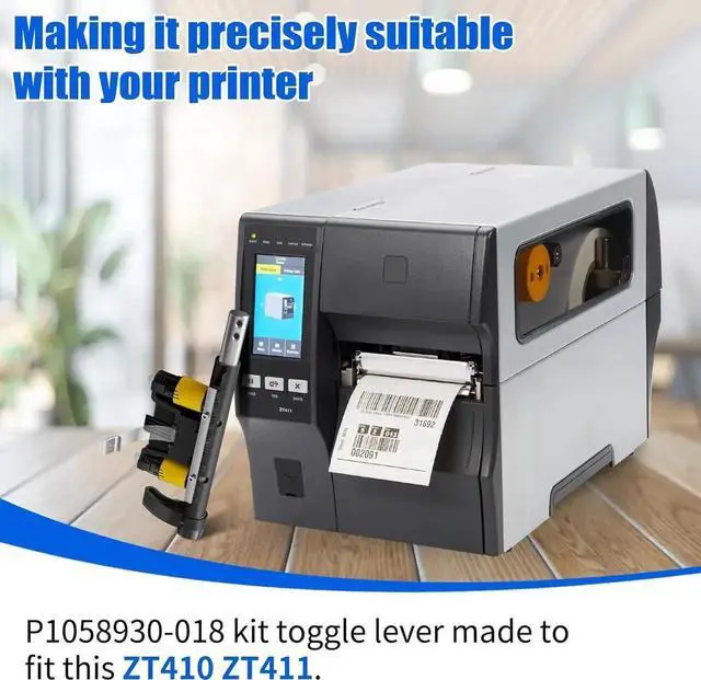 Alt view image 2 of 7 - Original Kit Toggle Bar for Ze bra ZT410 200dpi 300dpi 600dpi Thermal Bar code Label Printer P1058930-018