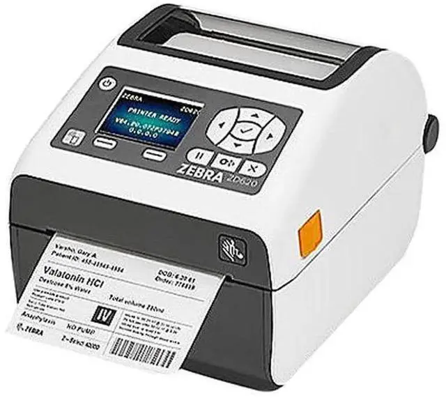 Alt view image 2 of 2 - Ze bra ZD620d-HC Direct Thermal Desktop Label Printer for Healthcare, LCD, 203 dpi, USB, USB Host, Serial, Ethernet, 802.11, BT USA/Canada, Standard EZPL - ZD62H42-D01L01EZ