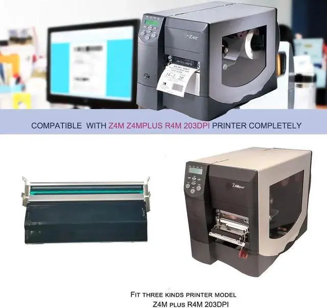 Alt view image 3 of 7 - Thermal Printhead for Ze bra S4M Z4M Z4MPlus Z4000 Label Printer 203DPI Print Head