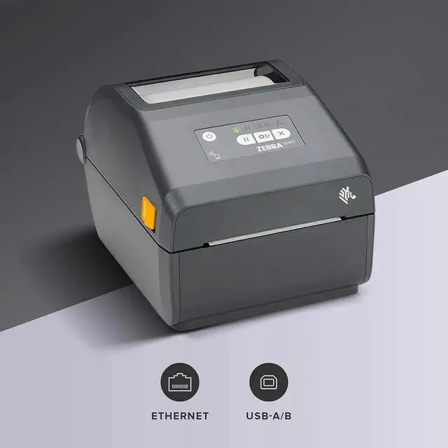 Alt view image 5 of 6 - Ze bra ZD421 Direct Thermal Desktop Printer 300 dpi Print Width 4-inch USB Ethernet ZD4A043-D01E00EZ