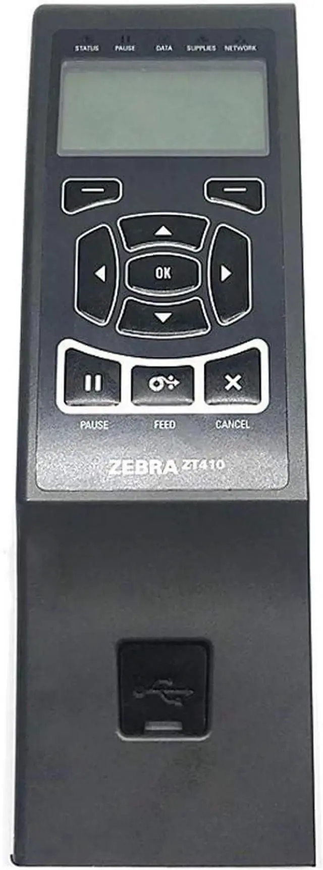 Main image of P1058930-001 Front Control Panel for Ze bra ZT410 Thermal Label Printer 203dpi 300dpi 600dpi Genuine