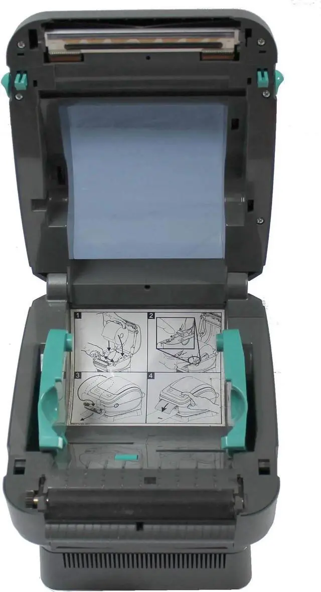 Alt view image 3 of 3 - Ze braNet ZP 450 ZP450-0201-0000A Direct Thermal Bar code Label Printer Network USB Peeler 203dpi