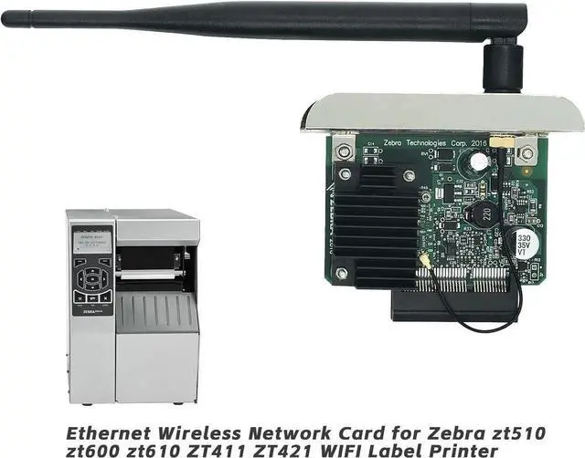 Alt view image 5 of 7 - Network Card for Ze bra ZT510 ZT600 ZT610 ZT411 ZT421 Label Printer,Internal Ethernet Print Server