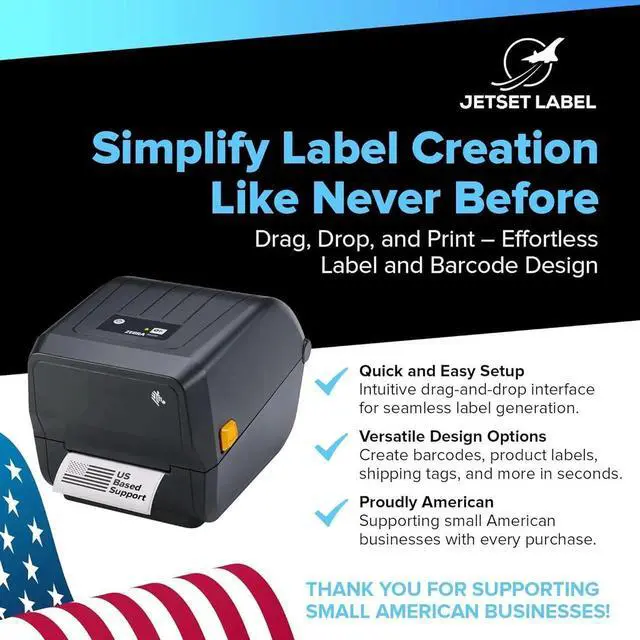 Alt view image 6 of 6 - Ze bra ZD220 Thermal Transfer & Direct Thermal | 203 DPI | ZD22042-T01G00EZ | USB Connectivity | Standard EZPL | 4 in Width | Includes Jet Set Software