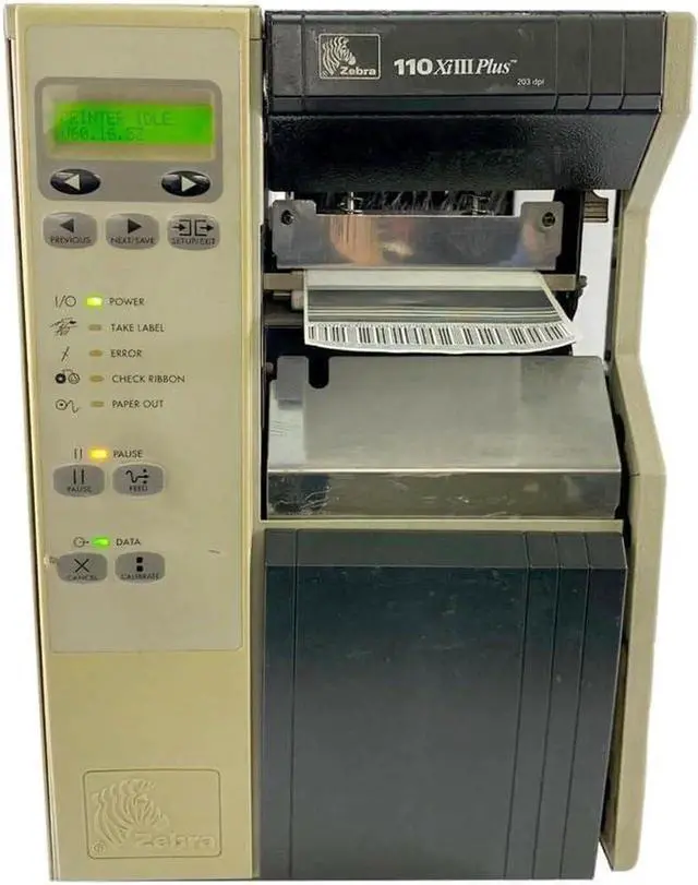 Main image of Ze bra 110Xi III Plus 112-741-00000 Bar code Label Tag Thermal Printer 200DPI