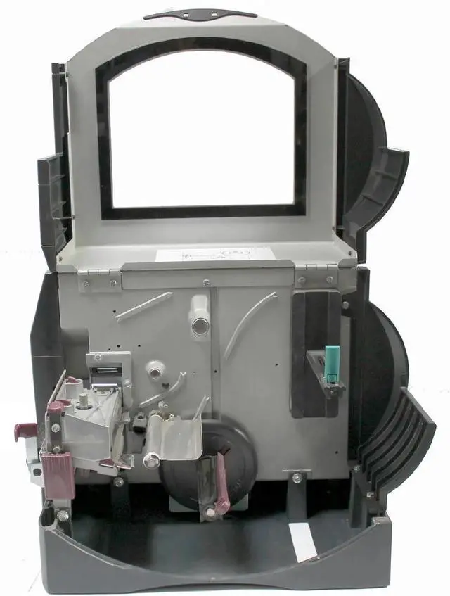 Alt view image 3 of 3 - Ze bra Z4MPlus DT Z4M2Z-2001-4000 311090616 FedEx Direct Thermal Bar code Label Printer USB Peeler Rewinder 203DPI