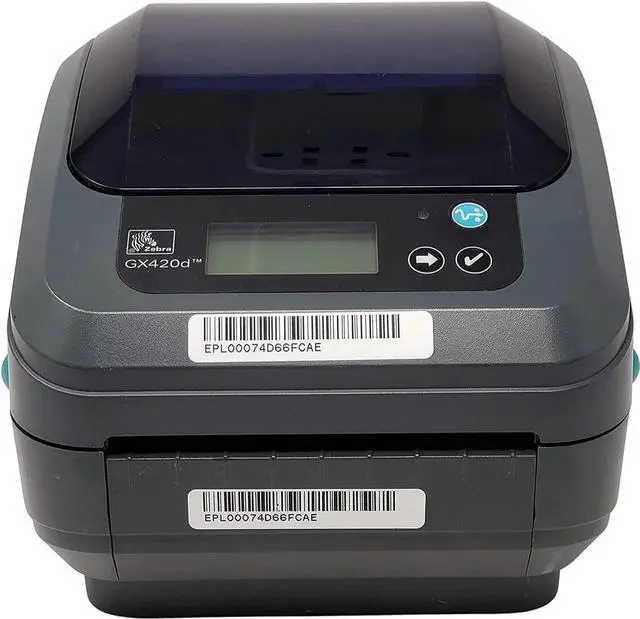 Alt view image 6 of 7 - Ze bra GX420D with Display, Thermal Label Bar code Printer, USB/Ethernet/Serial Connectivity, GX42-202410-000