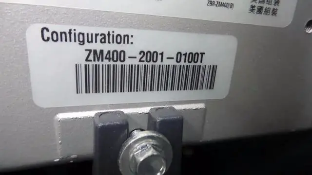 Alt view image 2 of 5 - Ze bra ZM400 Thermal Label Printer 203 dpi Printhead with Serial, Parallel, USB and Ethernet P/N: ZM400-2001-0100T