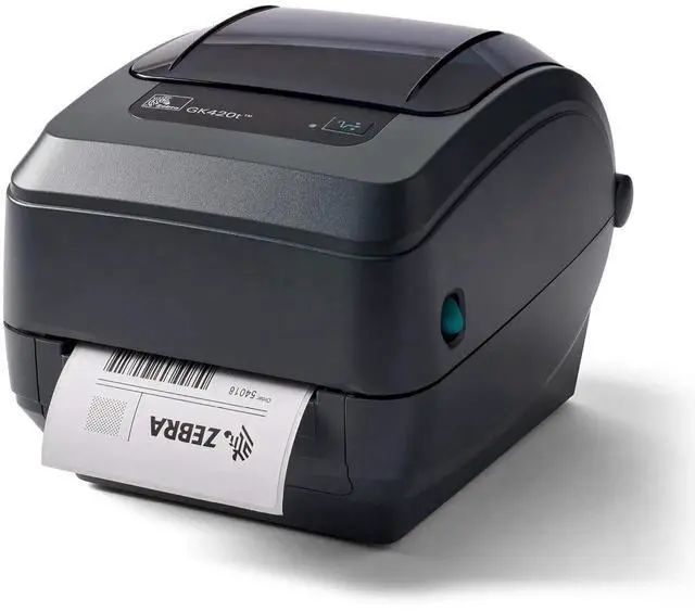 Main image of Ze bra GK420t Thermal Transfer Monochrome Desktop Printer Print Width of 4 in USB and Ethernet Port Connectivity GK42-102210-000
