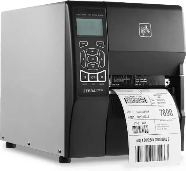 Alt view image 5 of 5 - Ybpitt Ze bra ZT230 Thermal Transfer and Direct Thermal Industrial Label Printer with Ethernet, Serial, USB Connectivity - 4" Print Width, 203 DPI, 6 IPS, Monochrome Bar code - ZT23042-T