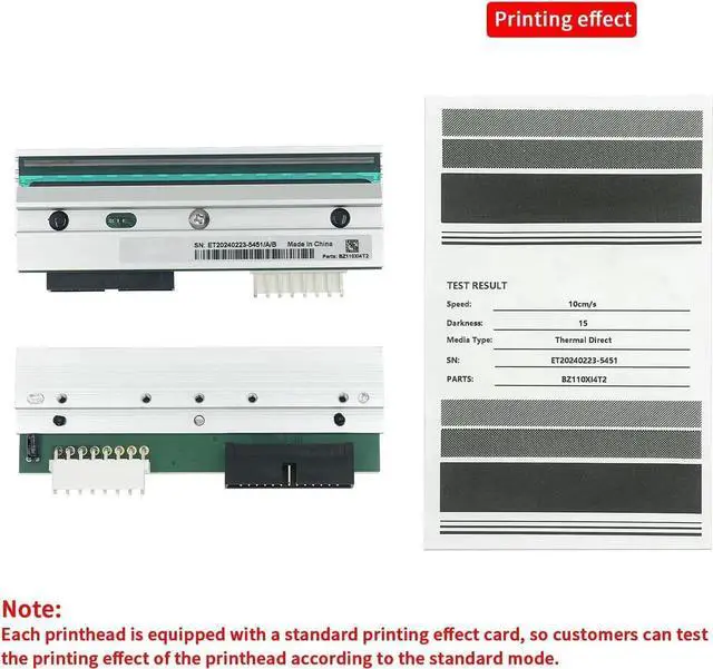 Alt view image 4 of 7 - P1058930-009 Replacement Printhead for Ze bra ZT410 ZT411-203dpi Precision Thermal Print Head for Enhanced Label Printing Quality | 41000-71