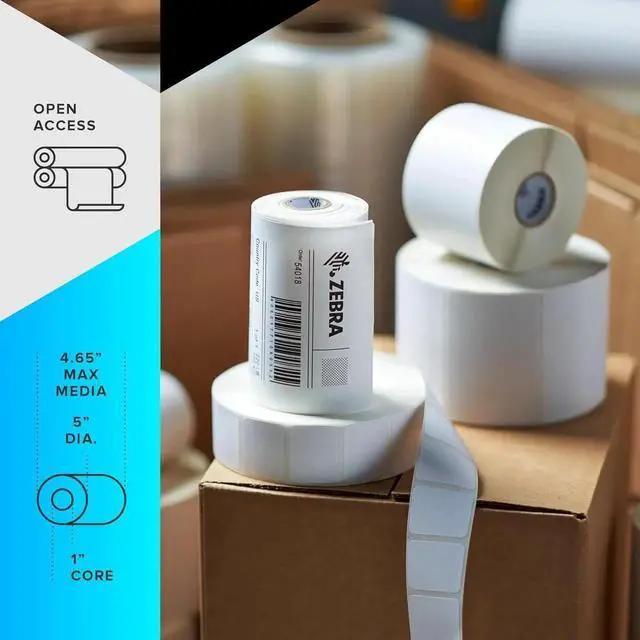 Alt view image 4 of 6 - Ze bra ZD621 Thermal Shipping Label Printer 4"| 203 DPI | No Ink Required | 4x6 | Wireless, USB, Serial, Ethernet, Tap to Print NFC | Color LCD | 2 Year Warranty | UPS/USPS/FedEx | Thermal Transfer