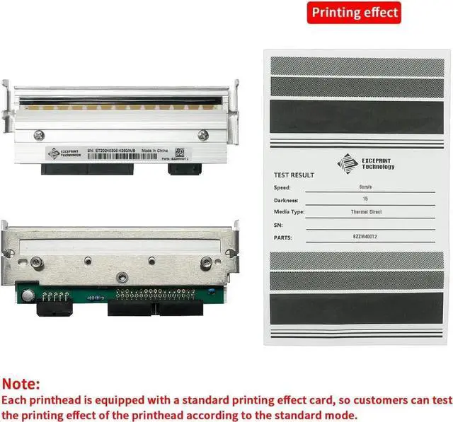 Alt view image 3 of 7 - P1004230 Replacement Printhead for Ze bra 110Xi4 105SL Plus - 203dpi Precision Thermal Print Head for Enhanced Label Printing Quality