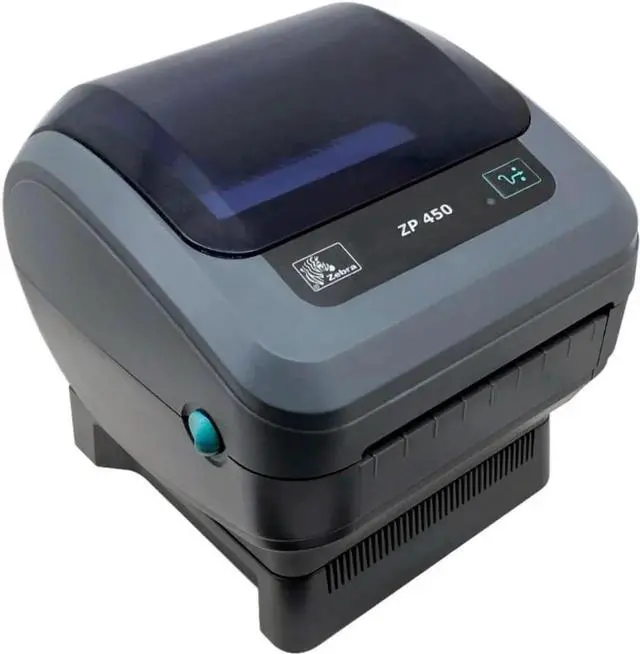 Alt view image 4 of 6 - Ze bra ZP450 Direct Thermal Shipping Label Printer - High-Speed ZP450-CTP Thermal Printer Bundle with USB Cable, Power Supply & Microfiber Cloth, Made for UPS Labels, Amazon FBA Bar code