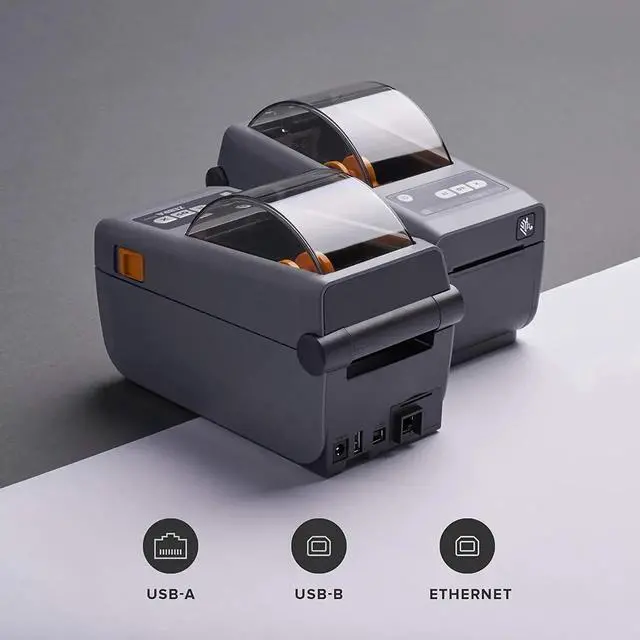 Alt view image 4 of 4 - Ze bra ZD410 Direct Thermal Only Desktop Printer - Ethernet, Bluetooth, USB and USB Host Connectivity, 2" Print Width, 203 DPI, 6 IPS, Monochrome Bar code Label Printer ZD41022-D01E00EZ JTTANDS
