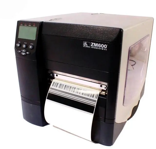 Main image of Ze bra ZM600-2001-0100T Direct Thermal/Thermal Transfer Desktop Label Printer, 203 DPI, 6" Print Width, 10"/sec Print Speed, With 10/100 Ethernet Connection