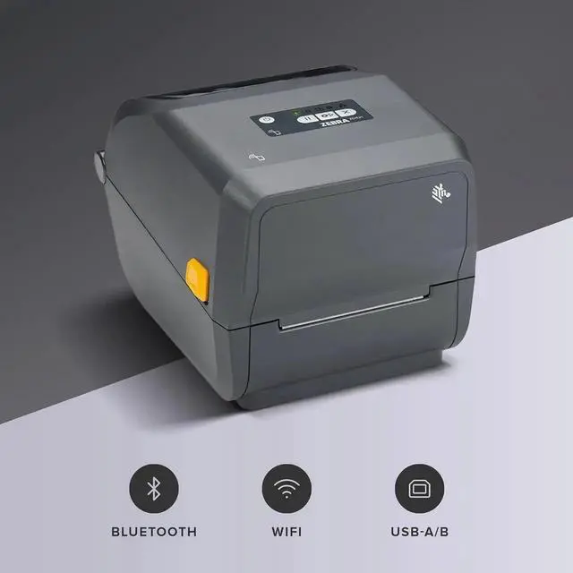 Alt view image 5 of 6 - Ze bra ZD421 Thermal Transfer Desktop Printer 203 dpi Print Width 4-inch Wired USB and 802.11ac Connectivity ZD4A042-301W01EZ, Requires Thermal Ribbon for Use