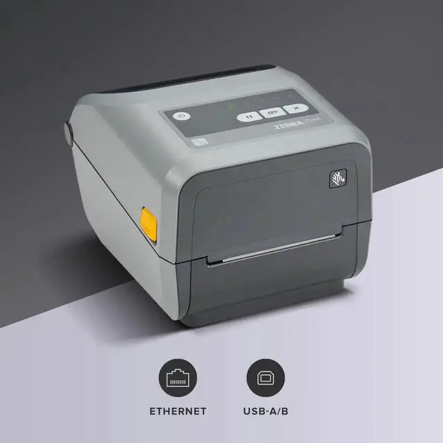 Alt view image 3 of 7 - Ze,bra ZD421 Thermal Transfer Desktop Printer - ZD4A042-C01E00EZ