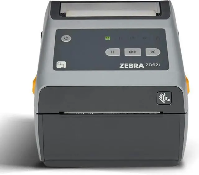 Main image of Ze bra ZD621 Direct Thermal Desktop Printer 203 dpi Print Width 4-inch USB Serial Ethernet 802.11ac Connectivity ZD6A042-D01L01EZ, No Thermal Ribbon Required